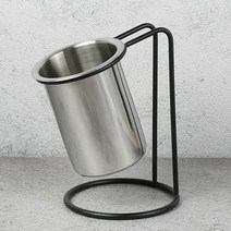 BMP 와이어홀더 카페 집게통 보관 컵디스펜서, 중
