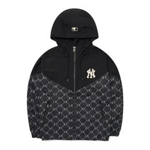 MLB 여성 양키 캐주얼 간절기 후드 바람막이 자켓
