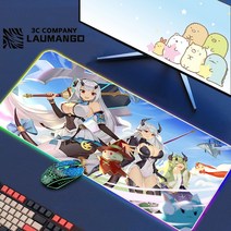 에픽 세븐 Rgb 마우스 패드 게이머 키보드 매트 책상 애니메이션 카펫 Pc 빅 게임 캐비닛 확장, 08 GG001213_06 RGB300x900x3mm