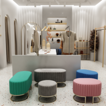 체리쉬 북유럽 인테리어 디자인 따뜻한 감성 거실쇼파, 벤치 블루 120x40x43cm