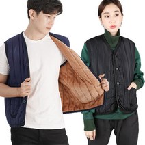 1+1 공용 털 조끼 베스트 패딩 여성 경량 겨울 자켓