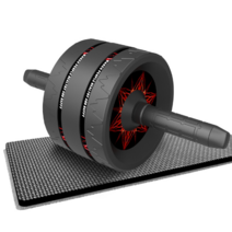 ab 슬라이드 AB 롤러 복근 운동 기구 뱃살 빼기 운동, 3 wheels, black