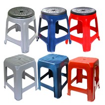 성우 플라스틱 야외의자, B.성우회전의자[레드]