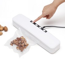 진공포장 기계 실러 10pcs 플라스틱 가방 식품 신선한 보호기 탈기기 30cm 자동, 우리 플러그, 하얀