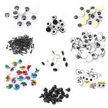 인형눈알재료 눈알공예 모음, 05) 18mm / 약 65입, F 원형눈알(검정)