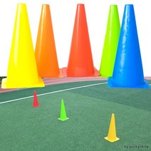 반환점 축구콘 접시콘 고깔콘 축구꼬깔 허들콘 미니라바콘, 칼라콘(28cm)블루, 옐로우