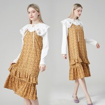 로코엘라 로코엘라 델리 플라워 패턴 끈 원피스