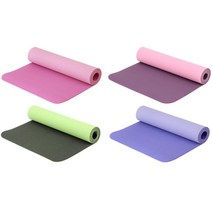 스트레칭 속근육 운동 요가 매트 가방 필라테스매트 층간소음방지 휘트니스 필라 헬스, TPE 6mm 퍼플