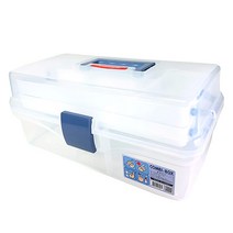 다용도멀티박스 콤비박스 나이스키트 교구 로봇 과학상자 박스 구급상자, J032, 투명