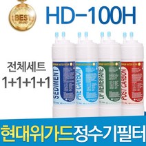 현대위가드 HD-100H 고품질 정수기 필터 호환 전체세트, 선택01_전체세트(1+1+1+1=4개)