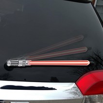 WiperTags 오리지널 WipeSaber 후면 와이퍼용 반사 세이버 (다크 포스 레드)