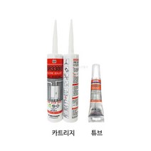 내열실리콘 보수실리콘 실란트 연통 덕트 보일러 가정용 회색 적색 SR3300 튜브/카트리지, 카트리지-적색(270ml), 1개