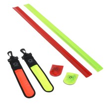 SMC 형광반사 발목밴드 LED 반사클립 자전거 야간반사, 03. LED가방 반사띠 레드