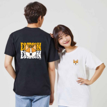 오너클랜 도지코인시바견강아지3 반팔티 오버핏