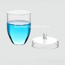 비커 비이커 계량컵 과학 실험 도구 1pcs Lab10ml 300ml 고순도 및 고온 저항 투명 석영 유리 도가니 커버 포함, [10] 300ml