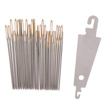 100 개/몫 골든 테일 자수 패브릭 크로스 스티치 바늘 크기 24 11CT 스티치 헝겊 바느질 키트 도매 액세서리, 30개