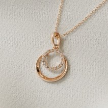 루미르주얼리 14k 레나 트윈써클 펜던트 30대 여자 데일리 목걸이 팬던트 셀프선물 생일