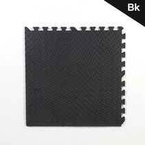 보온재 스포츠 보호 리프 그레인 바닥 매트 개 요가 피트니스 미끄럼 방지 접합 러그 두꺼운, Black+4pcs