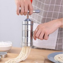 제면기 생면파스타 가정용 가정용 수동 스테인레스 스틸 국수 제조기 주방 공구 할로우 기계 수제