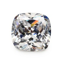 제작 천연 대량 수제 크기 5x5mm 12x12mm 쿠션 컷 5A CZ 스톤 합성 보석 큐빅 지르코니아 쥬얼리 화이트 가닛 블랙 골든 그린 자수정, [01] 5x5mm (20pcs), [01] White