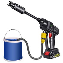25V 무선 충전 고압 세차기 휴대용 세척기 자흡식, 48V 듀얼 배터리 + 도구상자 +세차5종