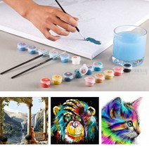 팝아트 DIY 유화 그리기 세트 명화 집순이 취미 키덜트 피포페인팅 컬러링북 홈갤러리 카페 인테리어 태교 미술, 아프리카