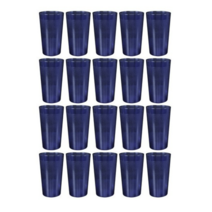 업소용 급식용 물컵 PC80DC 230ml, 청, 20개