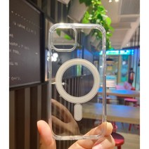 애니메이션 탄창 Magsafe 마그네틱 무선 충전 케이스 애플 아이폰14/13 투명 낙하 방지