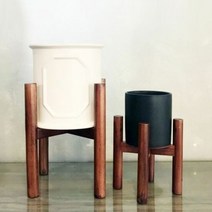 원주목형 원목 화분 받침대 3호 내경 250mm, 단품