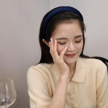 [블링살롱made/국내제작] 마감이 깔끔한 고급 쿠션 볼륨 새틴 비비드 파스텔 머리띠 헤어밴드