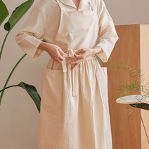 코르(corr) 롱포켓 앞치마, 아이보리