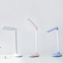 마켓비 JADE USB LED 단스탠드 시력보호 독서실 책상조명 무선 학습용 휴대용충전식, 퍼플