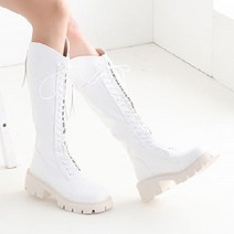 폭신 레이스업 웨스턴 롱부츠-2476