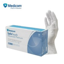 메디컴 플래티넘 니트릴장갑 화이트 XS 100pcs 라텍스장갑