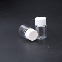 약병 실리콘 플라스틱 투명약통 휴대용 투명 병 작은 바이알 액체 고체 포장 10 개 15ml