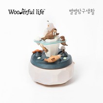 별별탐구생활 대만 우더풀라이프 원목 우드 오르골 바다 코끼리 Walrus 1033744