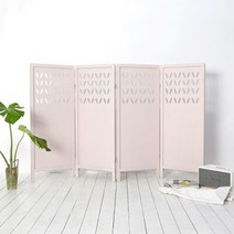 리브스 미니 원목 공간분리 4단 파티션 3colors, 인디핑크