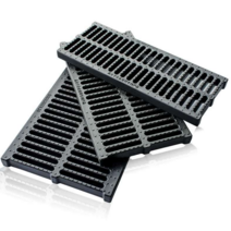 정화조 맨홀 커버 배수 그릴 창살형 트렌치 바닥 뚜껑, 폭250x길이500x높이20mm
