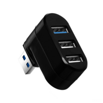 DFMEI USB3.0/2.0HUB는 USB 허브 크리에이티브 회전 허브 USB 확장 2.03.0 Seite를 회전시킬 수 있습니다., 하얀색