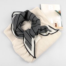 울실크 라인 마름모 스카프