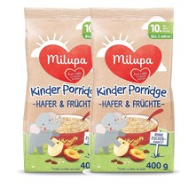 독일 밀루파 Milupa Kinde rPorridge 10개월~3살까지 아기 귀리 과일 오트밀 이유식 포리지 400g, 2팩