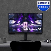 삼성 오디세이 G3 S27AG300 144Hz 1ms 27인치 피벗 LED 게이밍 모니터, 단일속성