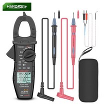 AC DC 디지털 클램프 미터 멀티 핀자 전류계 True RMS 고정밀 커패시턴스 NCV Ohm Hz 테스터, 01 브라운