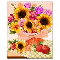 FASEN diy보석십자수 캔버스 형액자 세트 40cm x 50cm, AYW-141