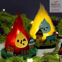 유아 미술 MDF 만들기 만들기재료 모닥불, 빨간불꽃