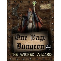 (영문도서) One Page Dungeon: The Wicked Wizard Paperback, Independently Published