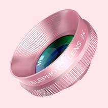 카메라렌즈 캐논 호환 렌즈 시그마 광학 줌 2X 망원 렌즈 휴대 전화 카메라 클립 아이폰 6 7 8 삼성 Note8, 02 Rose Gold