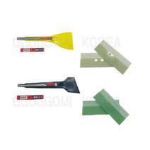 국산 도배용품 도배 주걱칼 옥몰딩자 칼받이, 국산칼노랑+칼날