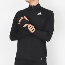 아디다스 반집업긴팔 하프집운동복 오운더런 1/2 Zip 블랙