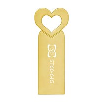에스티원테크 ST60 USB 메모리 사랑스러운 메탈재질, 골드, 64GB